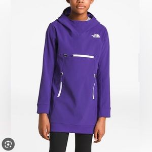 The North Face Kid's Tekno Pullover Hoodie/Tunic in purple size S(7-8) NWT